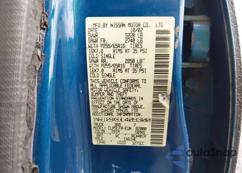 2003 Nissan Frontier Se-V6 из США, поврежденный, VIN 1N6ED29X93C409300